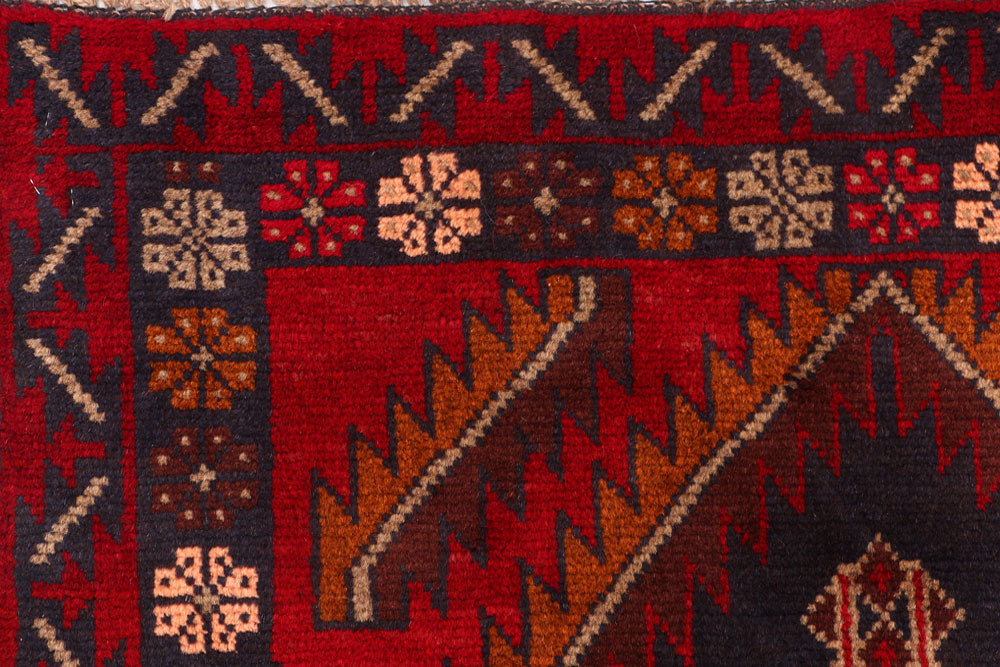 Firebrick Baluchi 3' 6 x 6' 4 - No. 54282 - ALRUG Rug Store