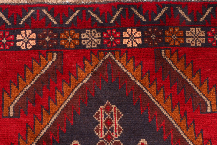 Firebrick Baluchi 3' 6 x 6' 4 - No. 54282 - ALRUG Rug Store