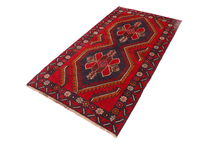 Firebrick Baluchi 3' 6 x 6' 4 - No. 54282 - ALRUG Rug Store