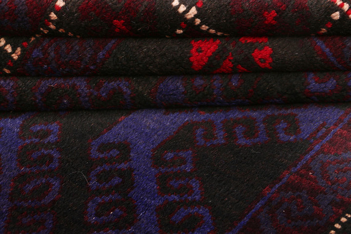 Dark Slateblue Baluchi 3' 5 x 5' 9 - No. 54284 - ALRUG Rug Store