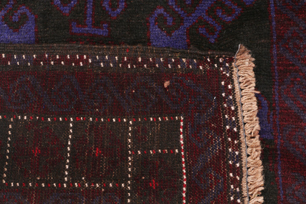 Dark Slateblue Baluchi 3' 5 x 5' 9 - No. 54284 - ALRUG Rug Store