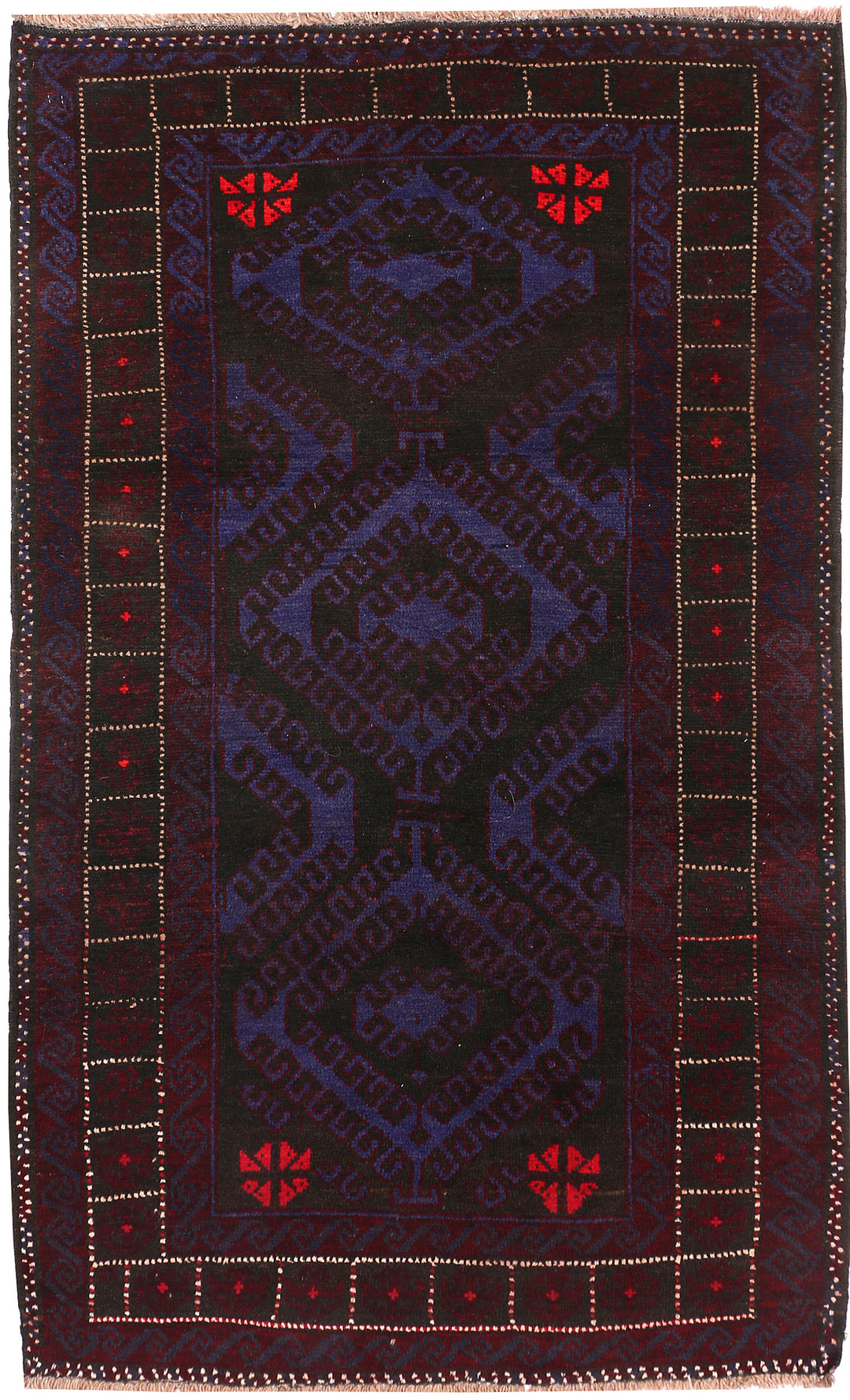 Dark Slateblue Baluchi 3' 5 x 5' 9 - No. 54284 - ALRUG Rug Store
