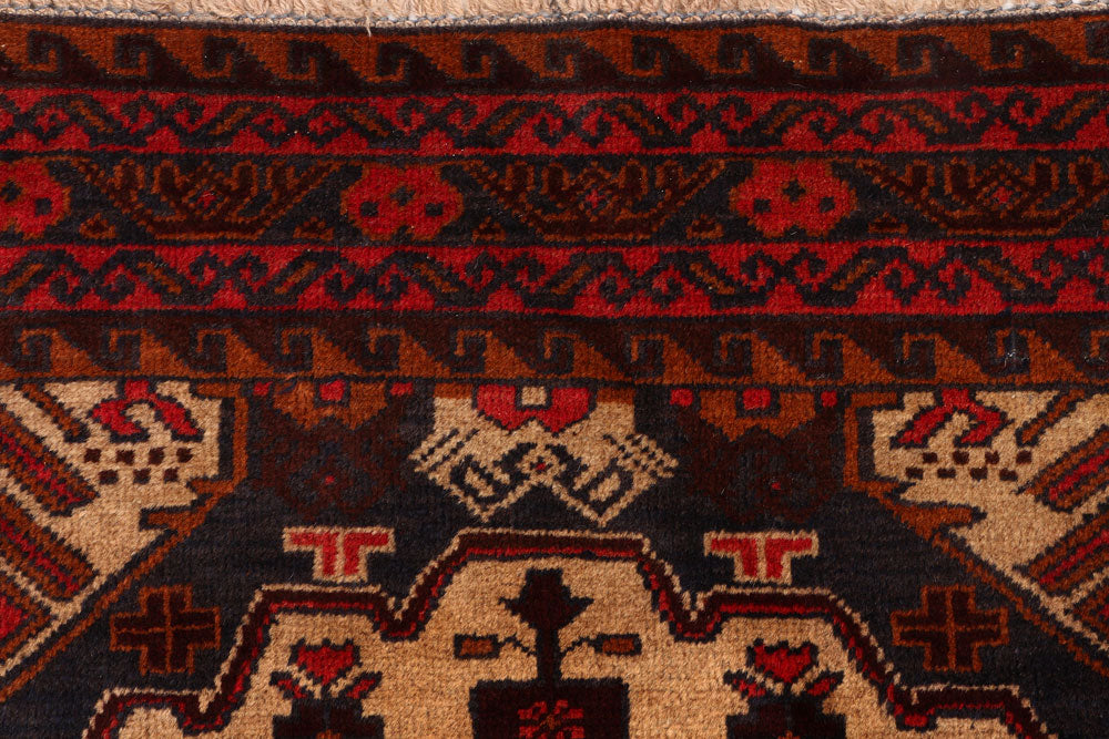 Multi Colored Baluchi 3' 4 x 6' 8 - No. 54289 - ALRUG Rug Store