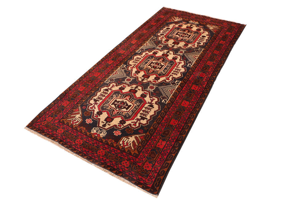 Multi Colored Baluchi 3' 4 x 6' 8 - No. 54289 - ALRUG Rug Store