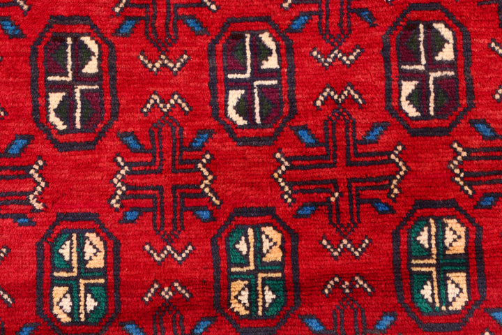 Firebrick Baluchi 3' 7 x 5' 10 - No. 54291 - ALRUG Rug Store