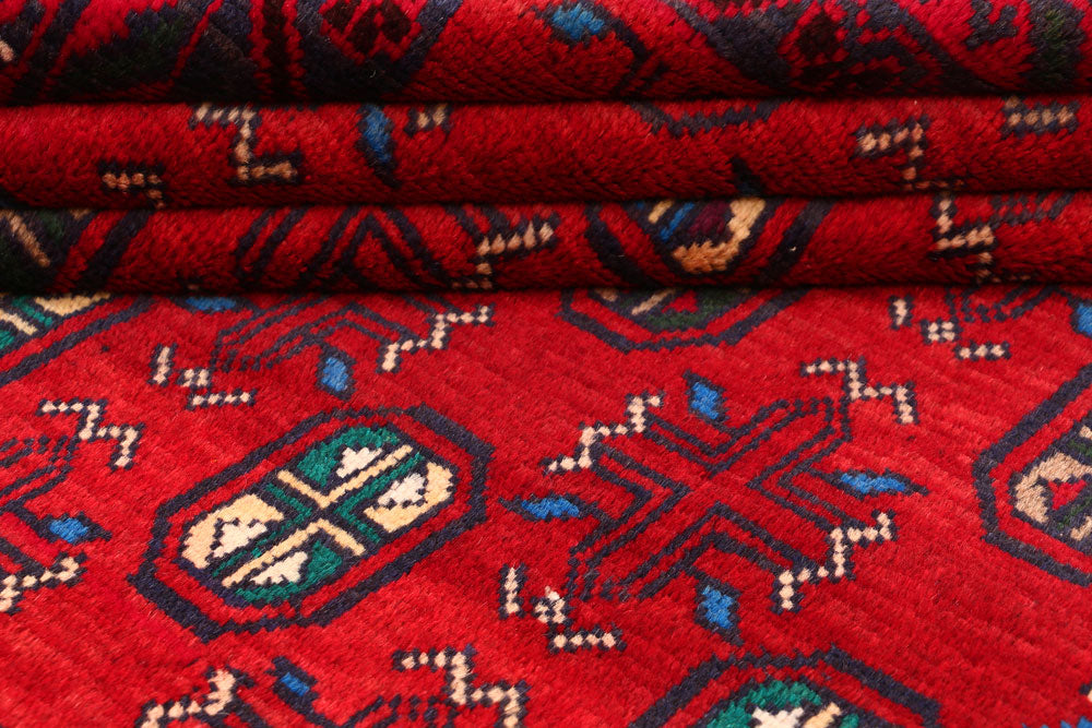 Firebrick Baluchi 3' 7 x 5' 10 - No. 54291 - ALRUG Rug Store