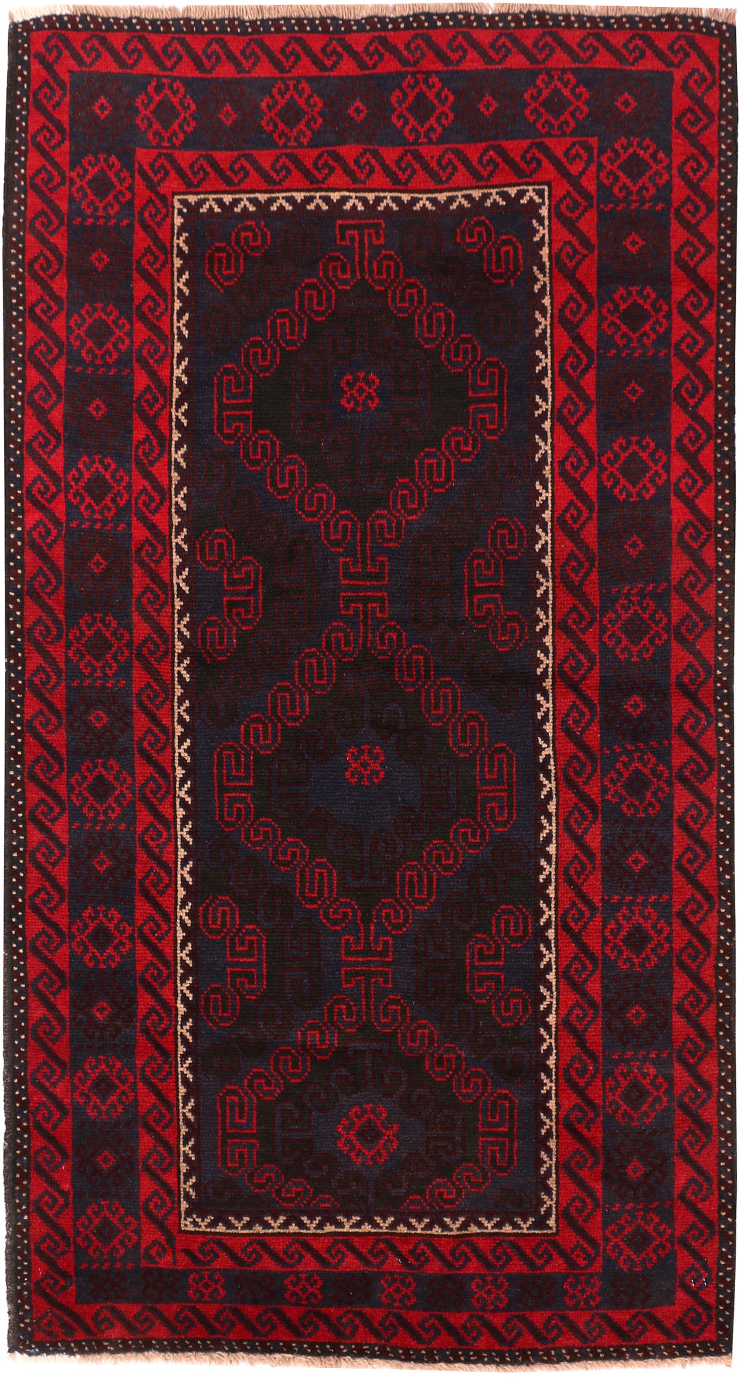 Midnight Blue Baluchi 3' 4 x 6' 3 - No. 54293 - ALRUG Rug Store