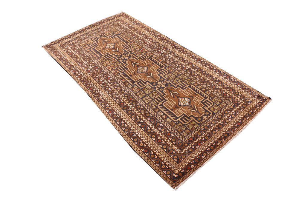 Multi Colored Baluchi 3' 2 x 6' 3 - No. 54298 - ALRUG Rug Store