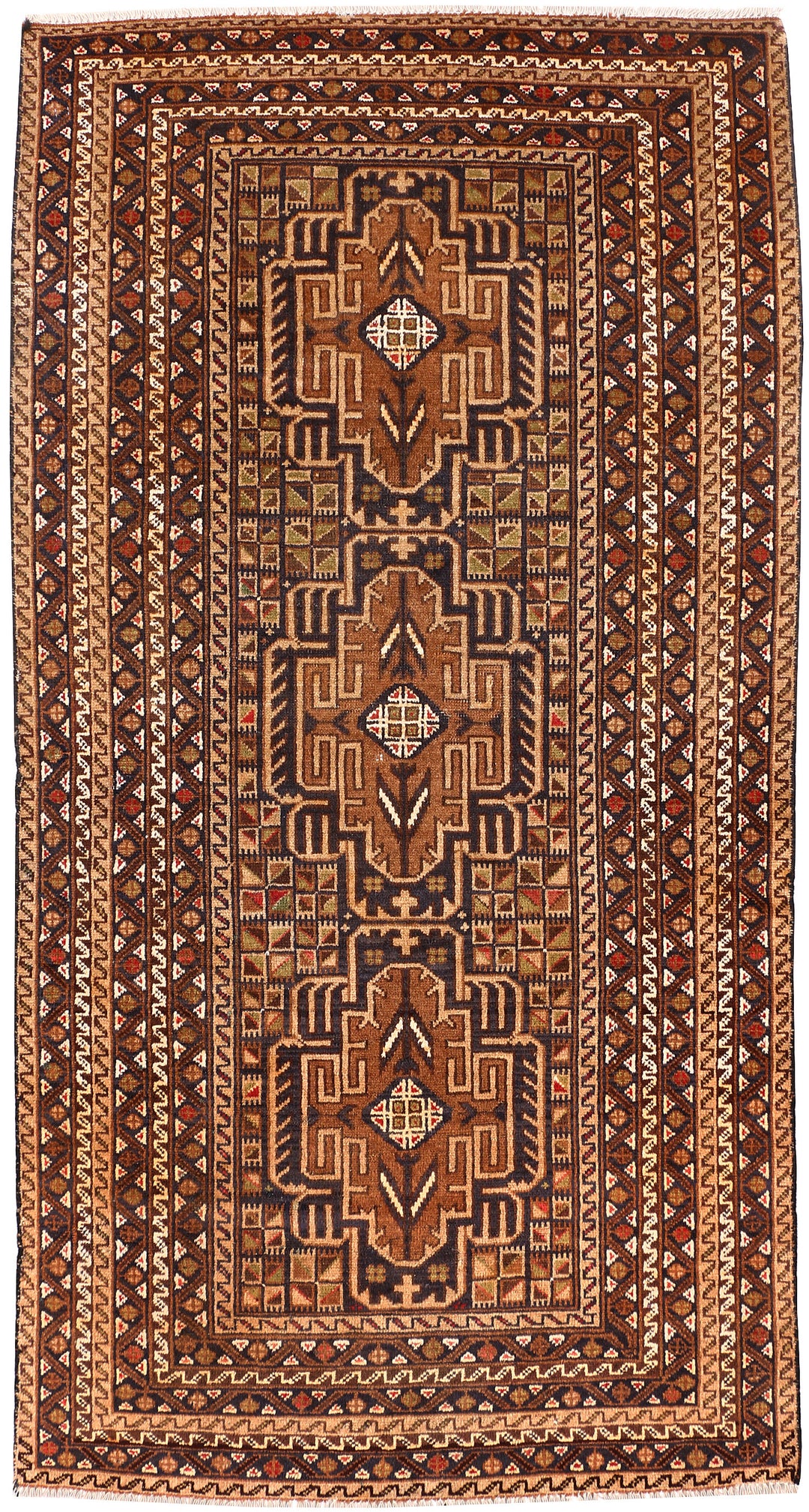 Multi Colored Baluchi 3' 2 x 6' 3 - No. 54298 - ALRUG Rug Store