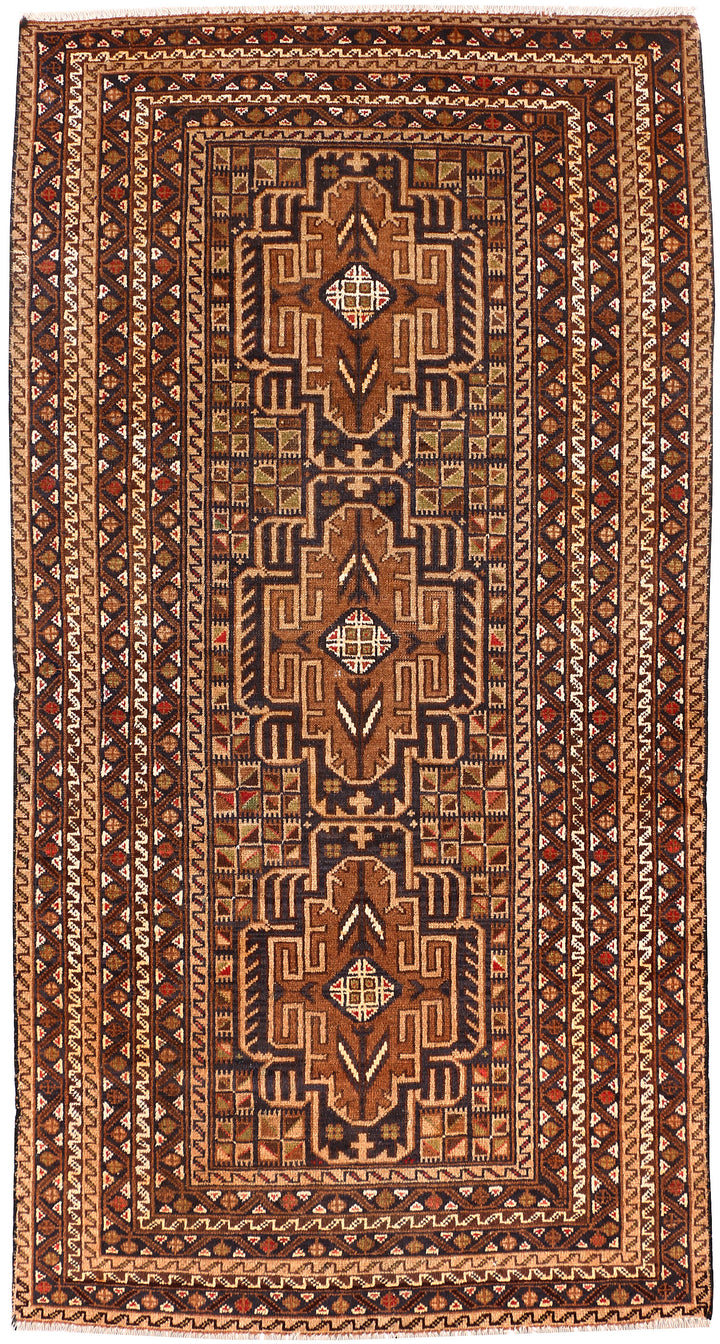Multi Colored Baluchi 3' 2 x 6' 3 - No. 54298 - ALRUG Rug Store