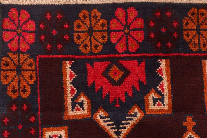 Maroon Baluchi 3' 8 x 5' 11 - No. 54421 - ALRUG Rug Store