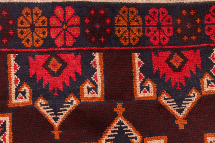Maroon Baluchi 3' 8 x 5' 11 - No. 54421 - ALRUG Rug Store