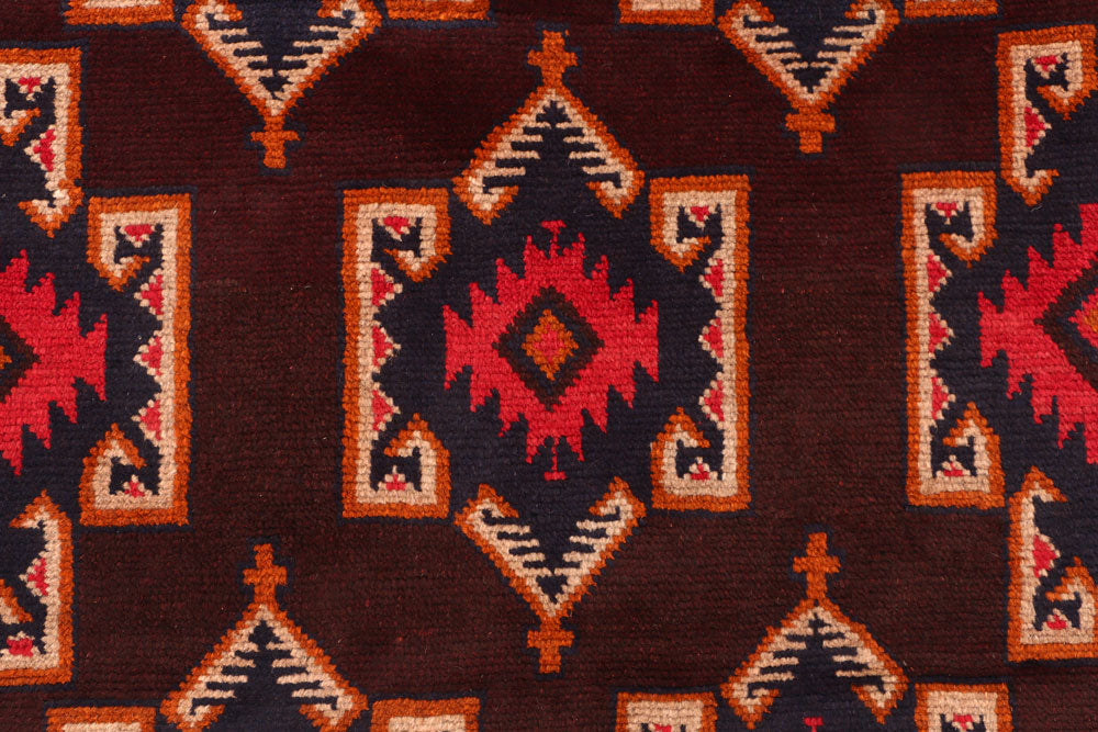 Maroon Baluchi 3' 8 x 5' 11 - No. 54421 - ALRUG Rug Store