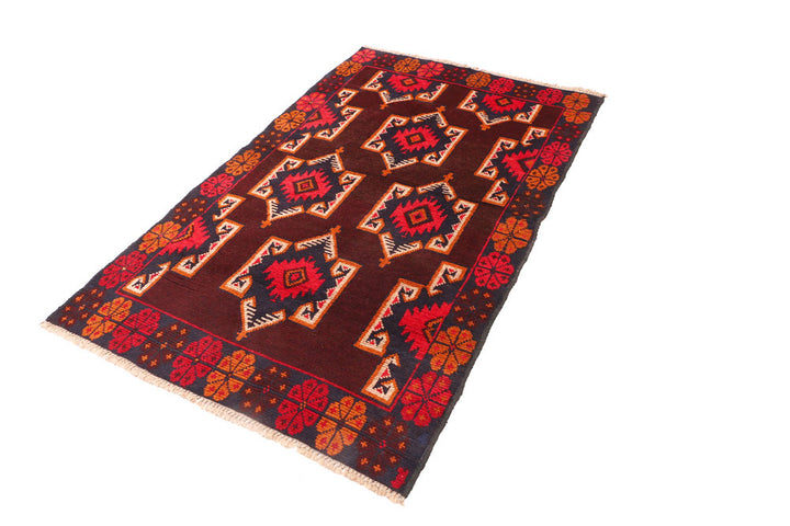 Maroon Baluchi 3' 8 x 5' 11 - No. 54421 - ALRUG Rug Store