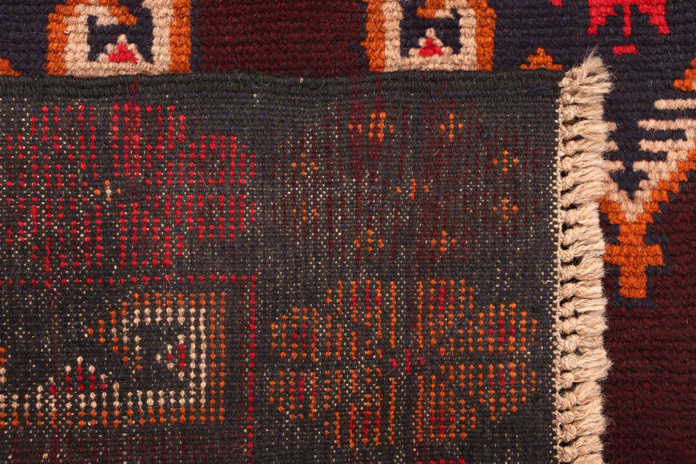 Maroon Baluchi 3' 8 x 5' 11 - No. 54421 - ALRUG Rug Store