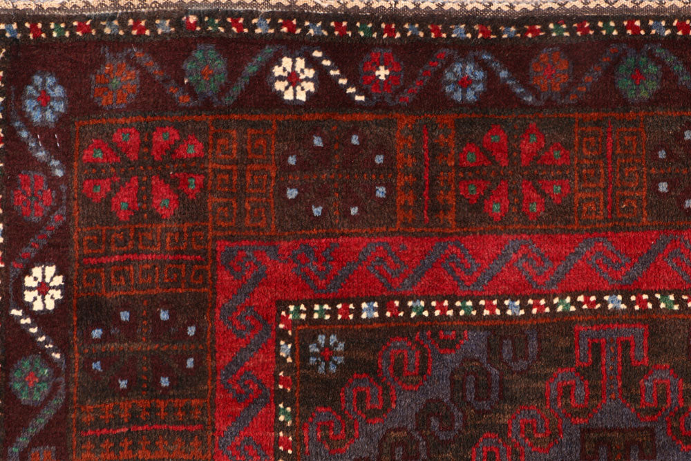Multi Colored Baluchi 3' 7 x 6' 2 - No. 54422 - ALRUG Rug Store