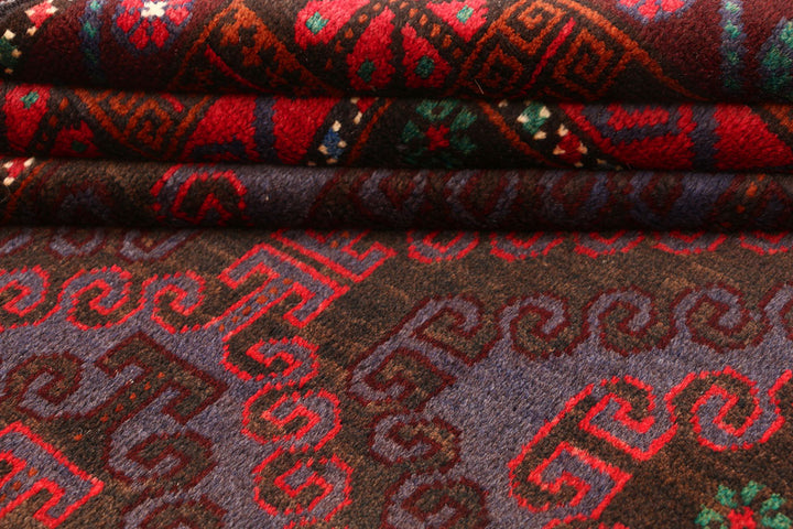 Multi Colored Baluchi 3' 7 x 6' 2 - No. 54422 - ALRUG Rug Store