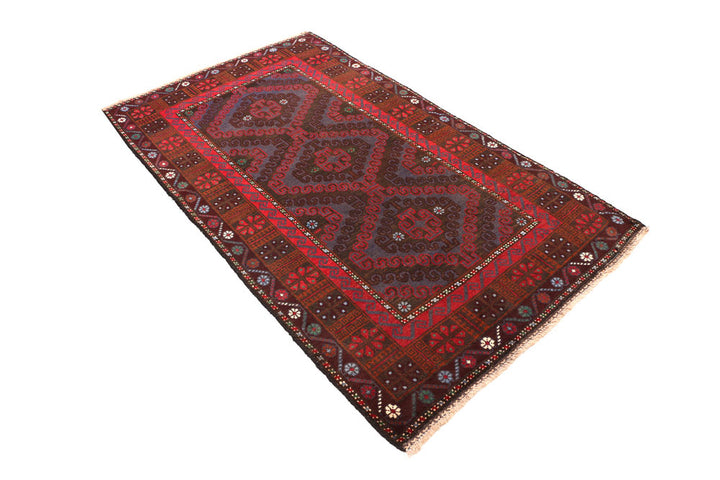 Multi Colored Baluchi 3' 7 x 6' 2 - No. 54422 - ALRUG Rug Store
