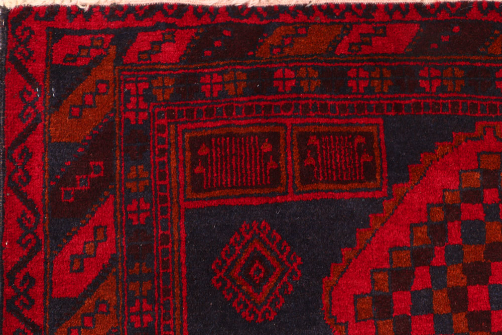 Midnight Blue Baluchi 3' 6 x 6' - No. 54424 - ALRUG Rug Store