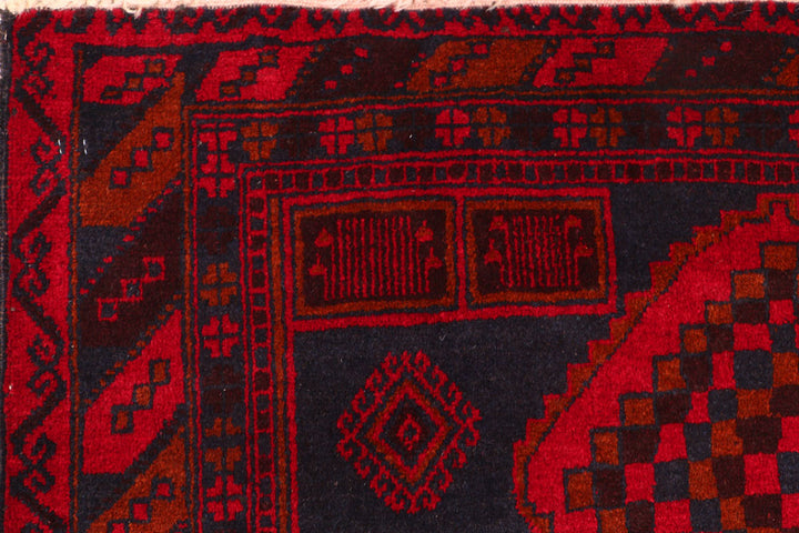Midnight Blue Baluchi 3' 6 x 6' - No. 54424 - ALRUG Rug Store
