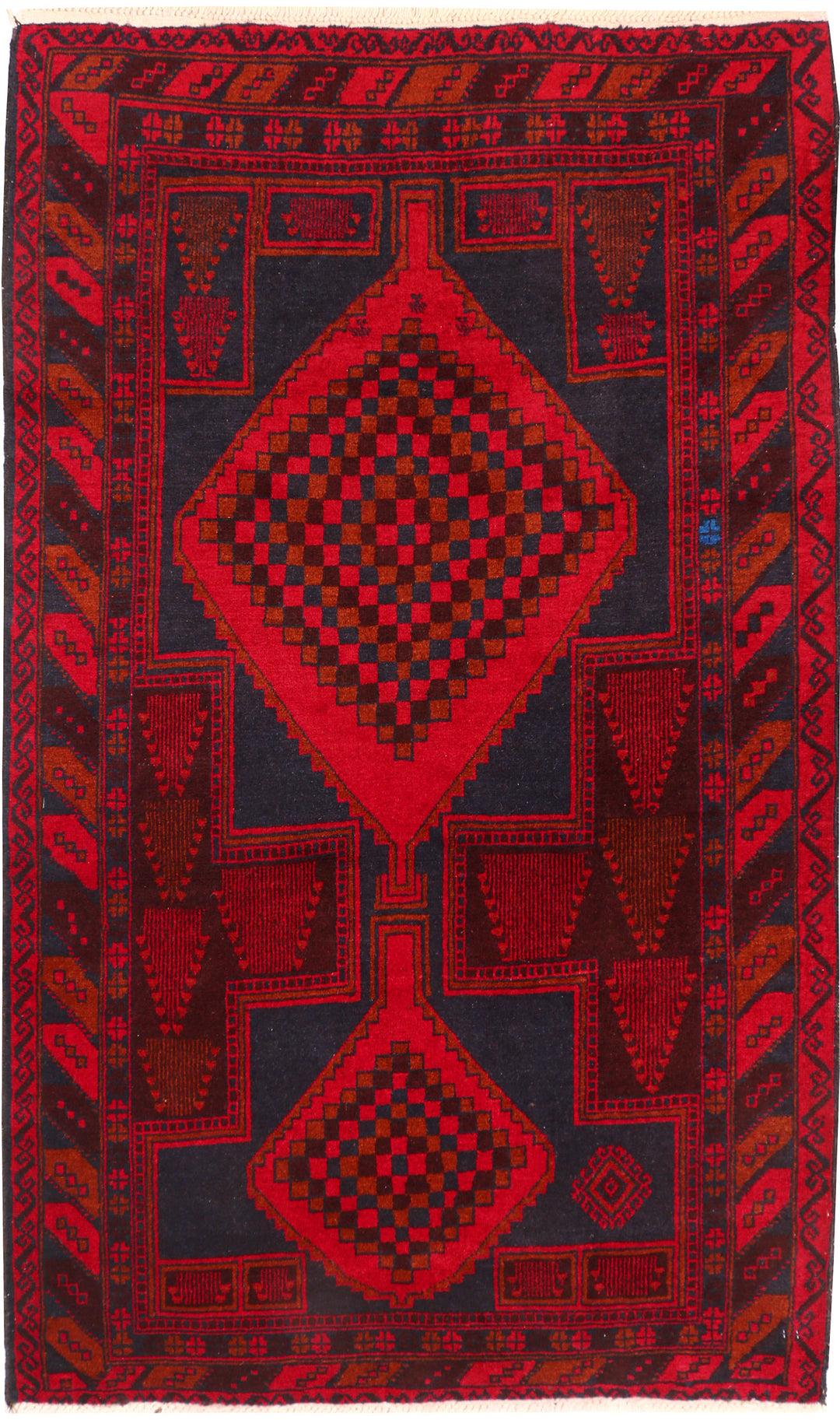 Midnight Blue Baluchi 3' 6 x 6' - No. 54424 - ALRUG Rug Store