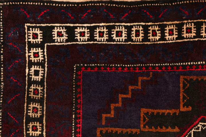 Midnight Blue Baluchi 3' 8 x 5' 9 - No. 54427 - ALRUG Rug Store
