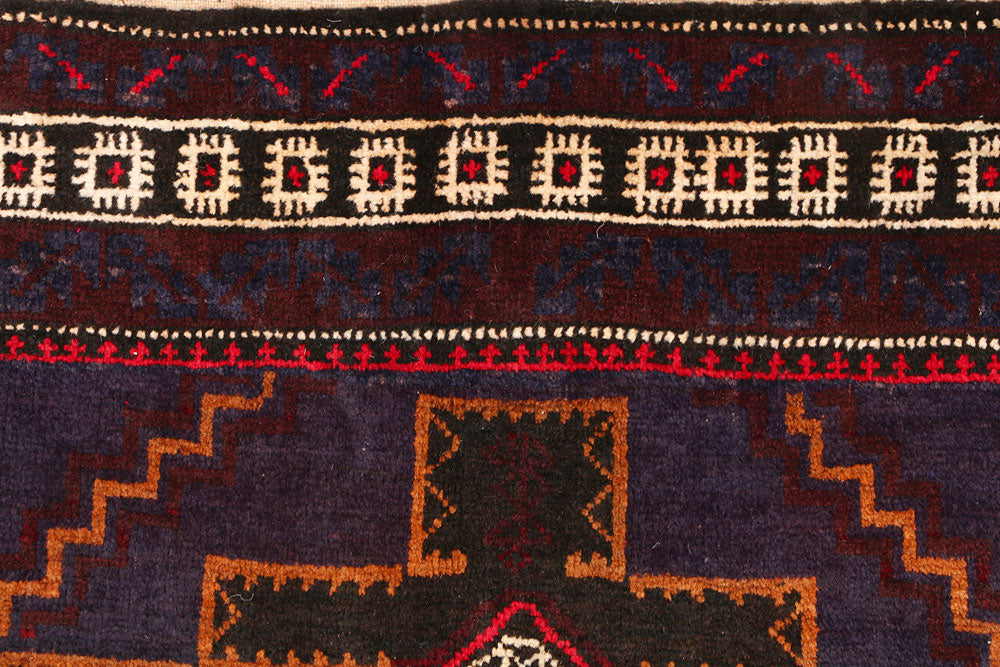Midnight Blue Baluchi 3' 8 x 5' 9 - No. 54427 - ALRUG Rug Store