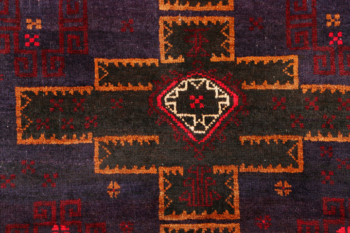Midnight Blue Baluchi 3' 8 x 5' 9 - No. 54427 - ALRUG Rug Store