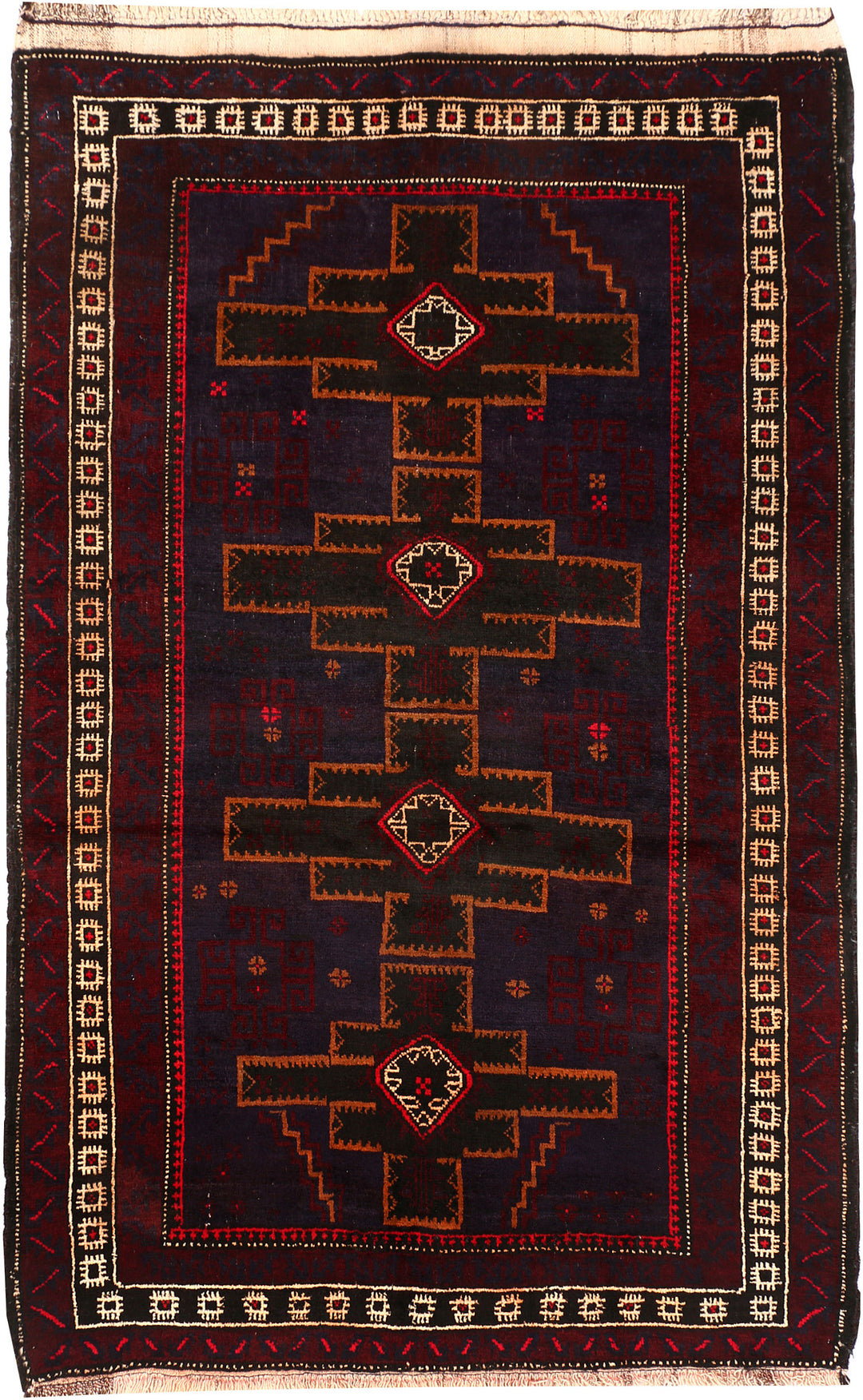 Midnight Blue Baluchi 3' 8 x 5' 9 - No. 54427 - ALRUG Rug Store