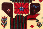 Multi Colored Baluchi 3' 7 x 6' - No. 54429 - ALRUG Rug Store