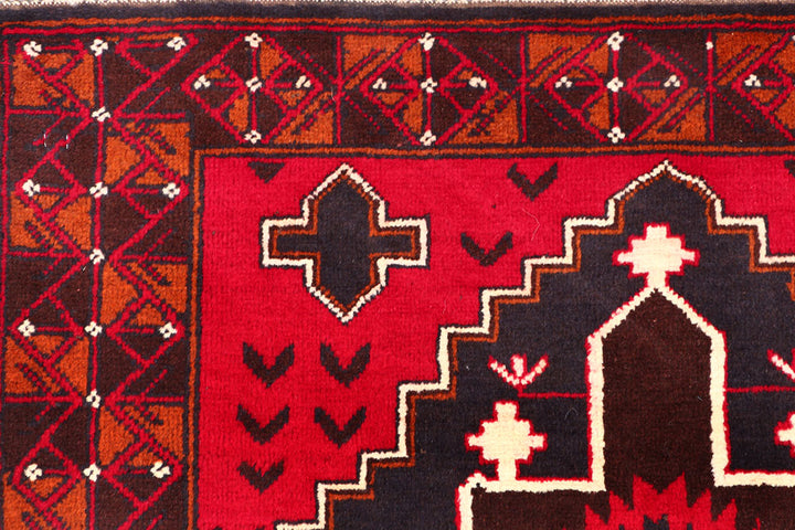 Firebrick Baluchi 3' 6 x 5' 9 - No. 54430 - ALRUG Rug Store