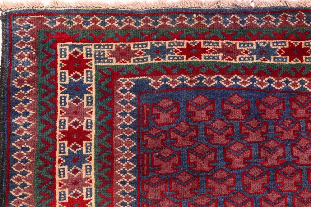 Multi Colored Baluchi 3' 6 x 6' 3 - No. 54433 - ALRUG Rug Store