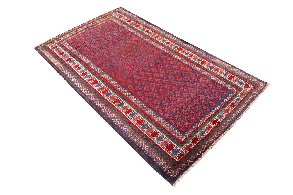 Multi Colored Baluchi 3' 6 x 6' 3 - No. 54433 - ALRUG Rug Store