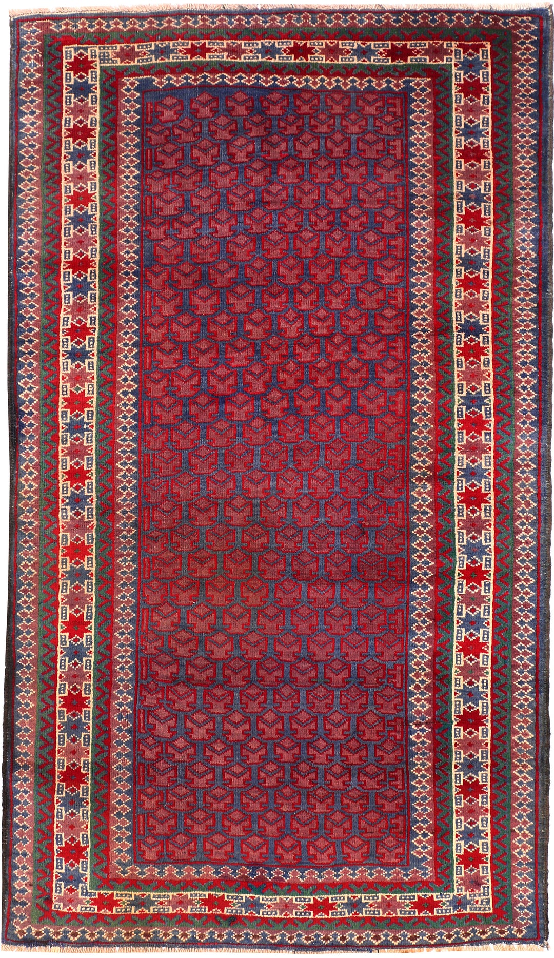 Multi Colored Baluchi 3' 6 x 6' 3 - No. 54433 - ALRUG Rug Store