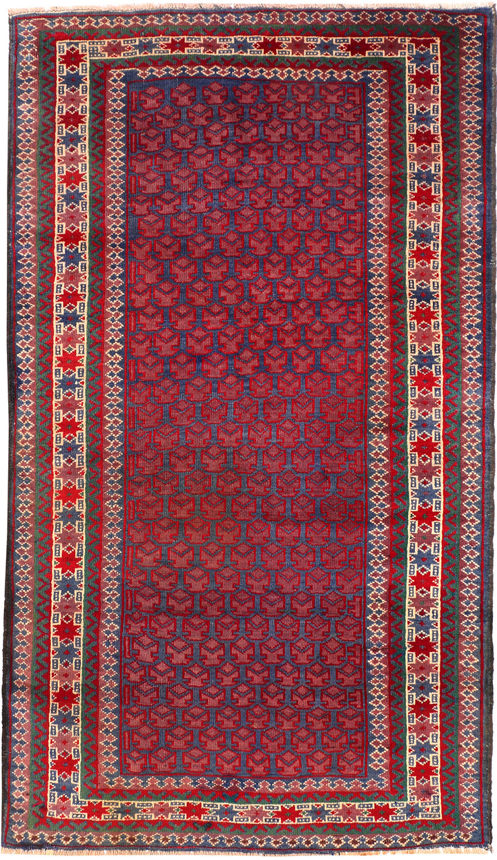 Multi Colored Baluchi 3' 6 x 6' 3 - No. 54433 - ALRUG Rug Store