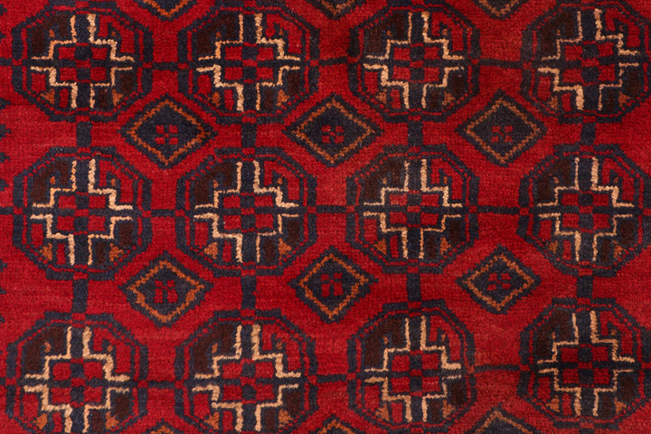 Dark Red Baluchi 3' 2 x 6' 4 - No. 54435 - ALRUG Rug Store