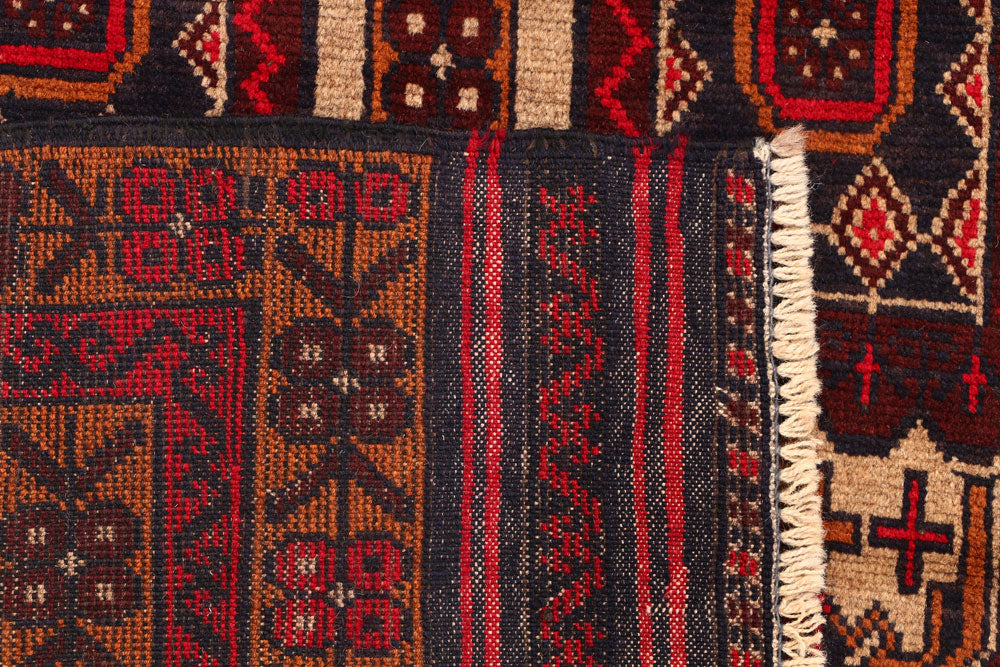 Tan Baluchi 3' 5 x 6' 1 - No. 54439 - ALRUG Rug Store