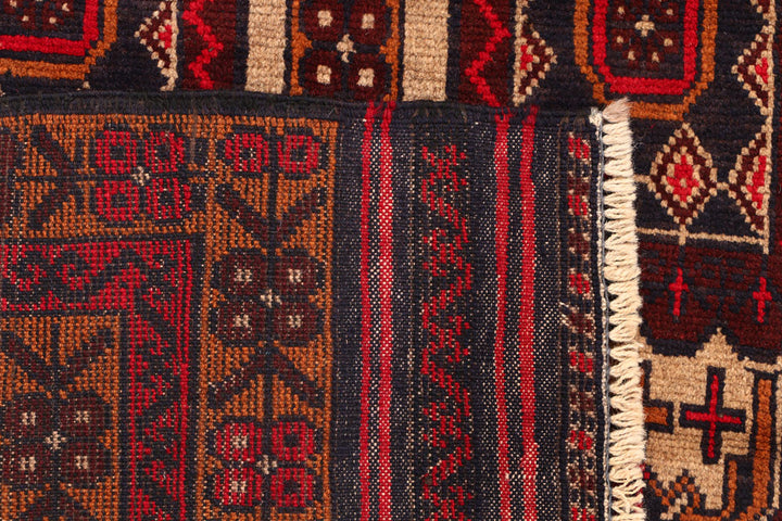 Tan Baluchi 3' 5 x 6' 1 - No. 54439 - ALRUG Rug Store