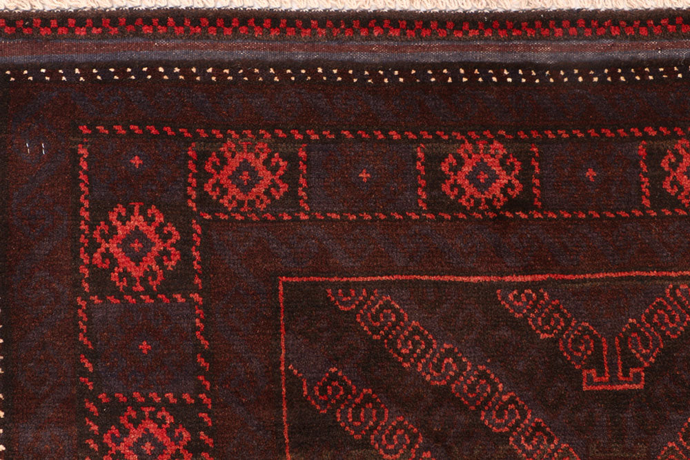 Brown Baluchi 3' 7 x 6' - No. 54441 - ALRUG Rug Store