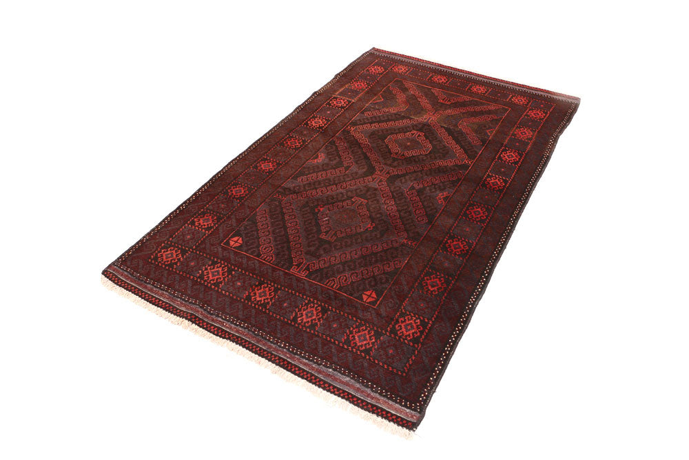Brown Baluchi 3' 7 x 6' - No. 54441 - ALRUG Rug Store