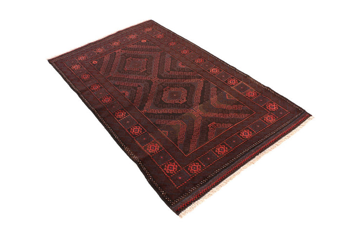 Brown Baluchi 3' 7 x 6' - No. 54441 - ALRUG Rug Store