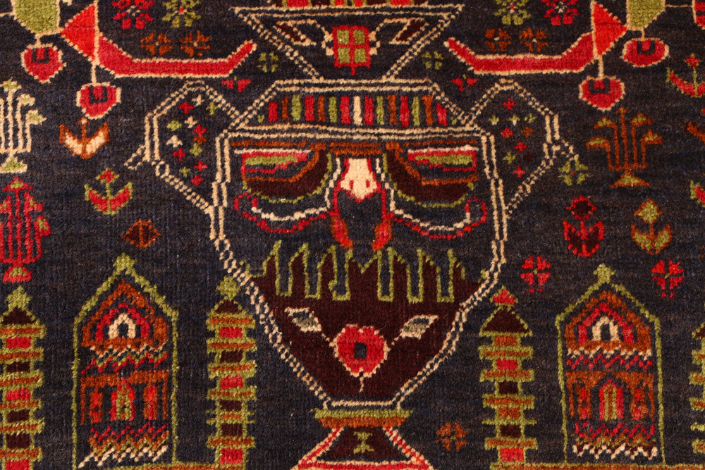 Multi Colored Baluchi 3' 3 x 5' 3 - No. 54446 - ALRUG Rug Store