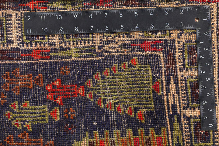 Multi Colored Baluchi 3' 3 x 5' 3 - No. 54446 - ALRUG Rug Store