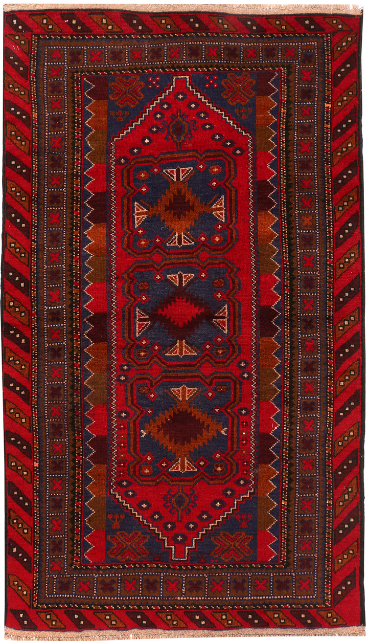 Midnight Blue Baluchi 3' 4 x 5' 9 - No. 54449 - ALRUG Rug Store