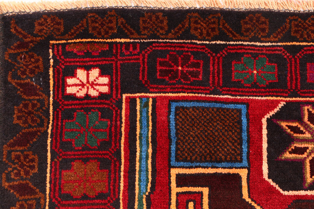 Firebrick Baluchi 3' 4 x 6' 1 - No. 54453 - ALRUG Rug Store