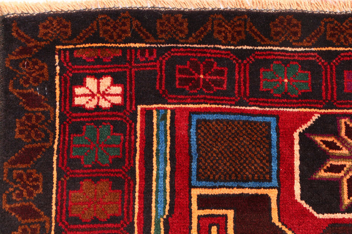 Firebrick Baluchi 3' 4 x 6' 1 - No. 54453 - ALRUG Rug Store