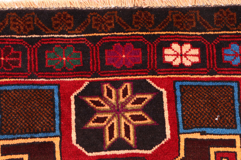 Firebrick Baluchi 3' 4 x 6' 1 - No. 54453 - ALRUG Rug Store