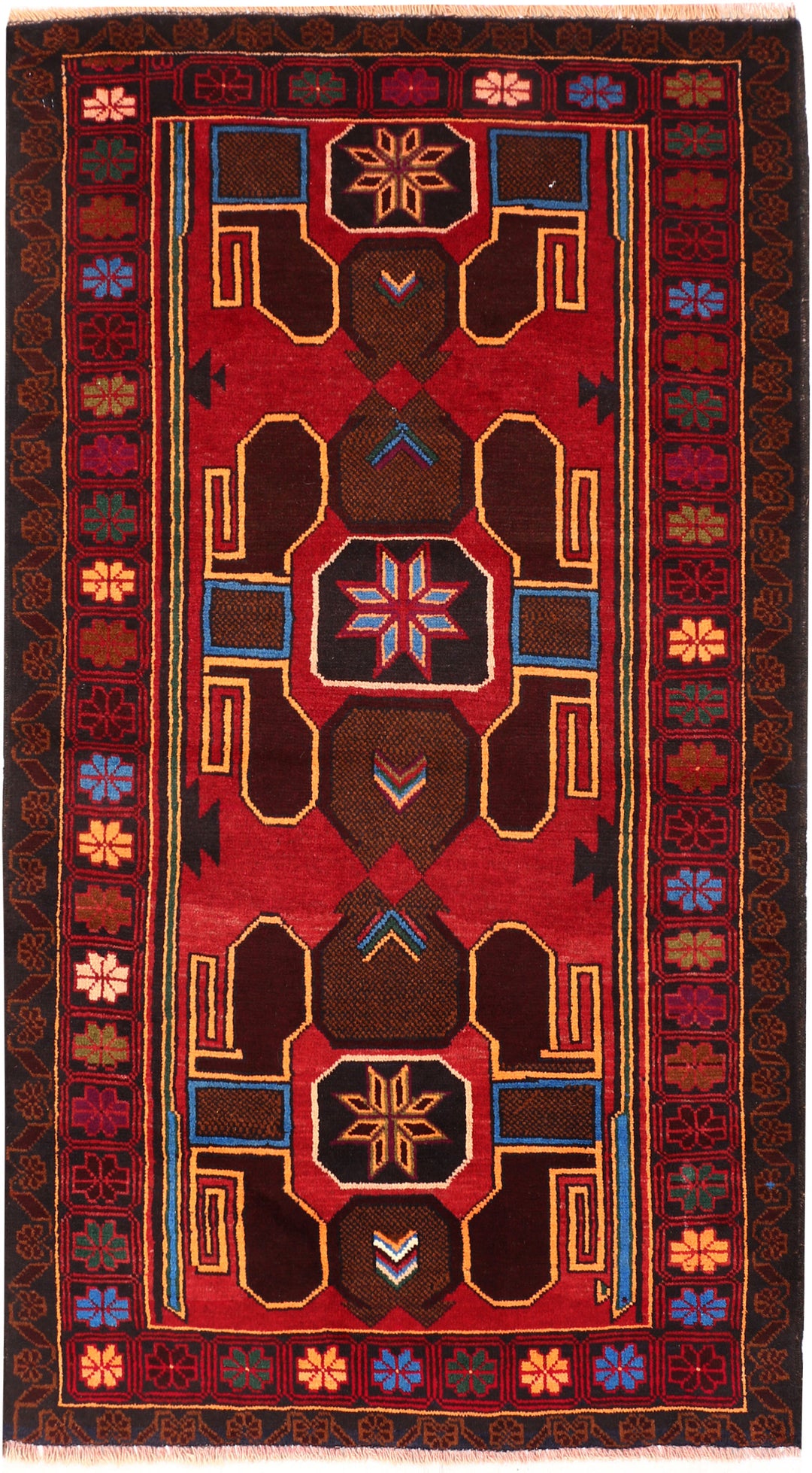 Firebrick Baluchi 3' 4 x 6' 1 - No. 54453 - ALRUG Rug Store
