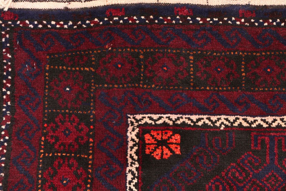 Black Baluchi 3' 3 x 5' 7 - No. 54456 - ALRUG Rug Store