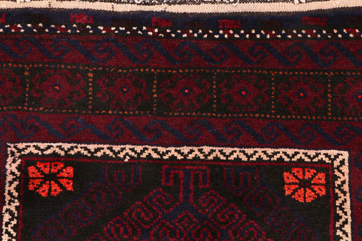 Black Baluchi 3' 3 x 5' 7 - No. 54456 - ALRUG Rug Store